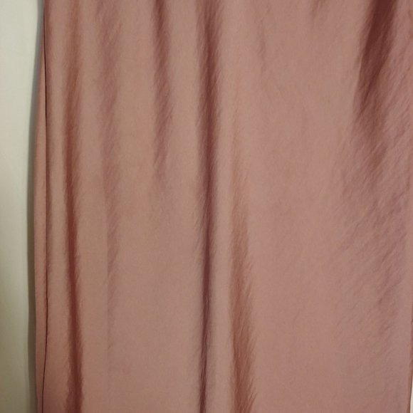 Free People Silky Flowy Boho Runway Trendy Y2K Festival Blush Maxi Skirt 12 - Picture 8 of 16